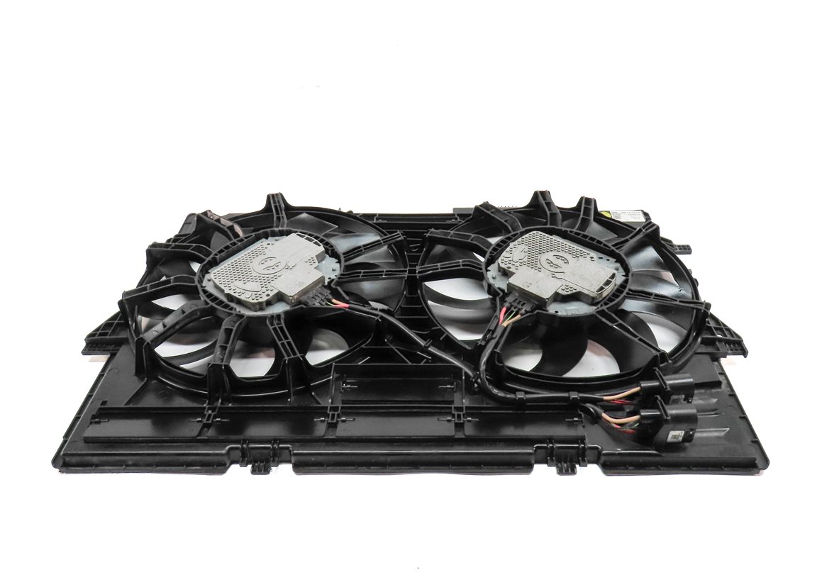 Thumbnail 5: 12-18 AUDI A6 A7 (C7) 3.0L SUPERCHARGED ENGINE RADIATOR COOLING FAN w/ SHROUD