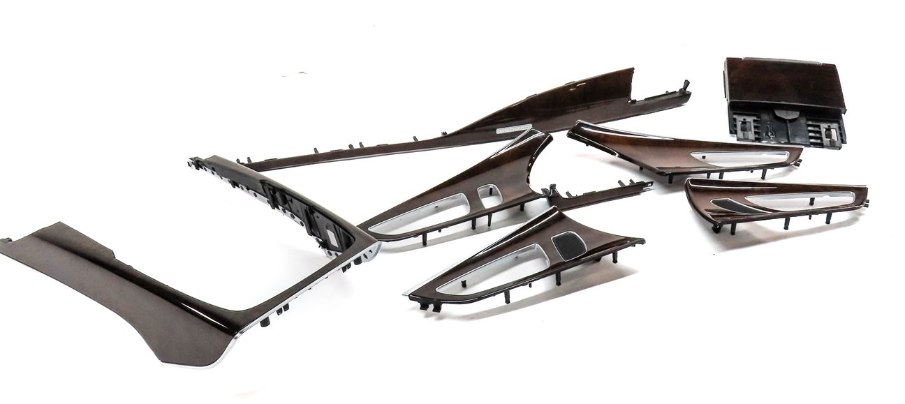 Thumbnail 24: 2016 AUDI A7 (C7) INTERIOR CONSOLE DASH FRONT & REAR DOOR TRIM SET/8 (Walnut)