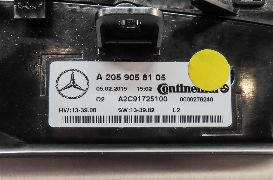 Thumbnail 5: 2015-2021 MERCEDES C300 C400 C450 GLC300 (W205 X253) TEMPERATURE CONTROL PANEL
