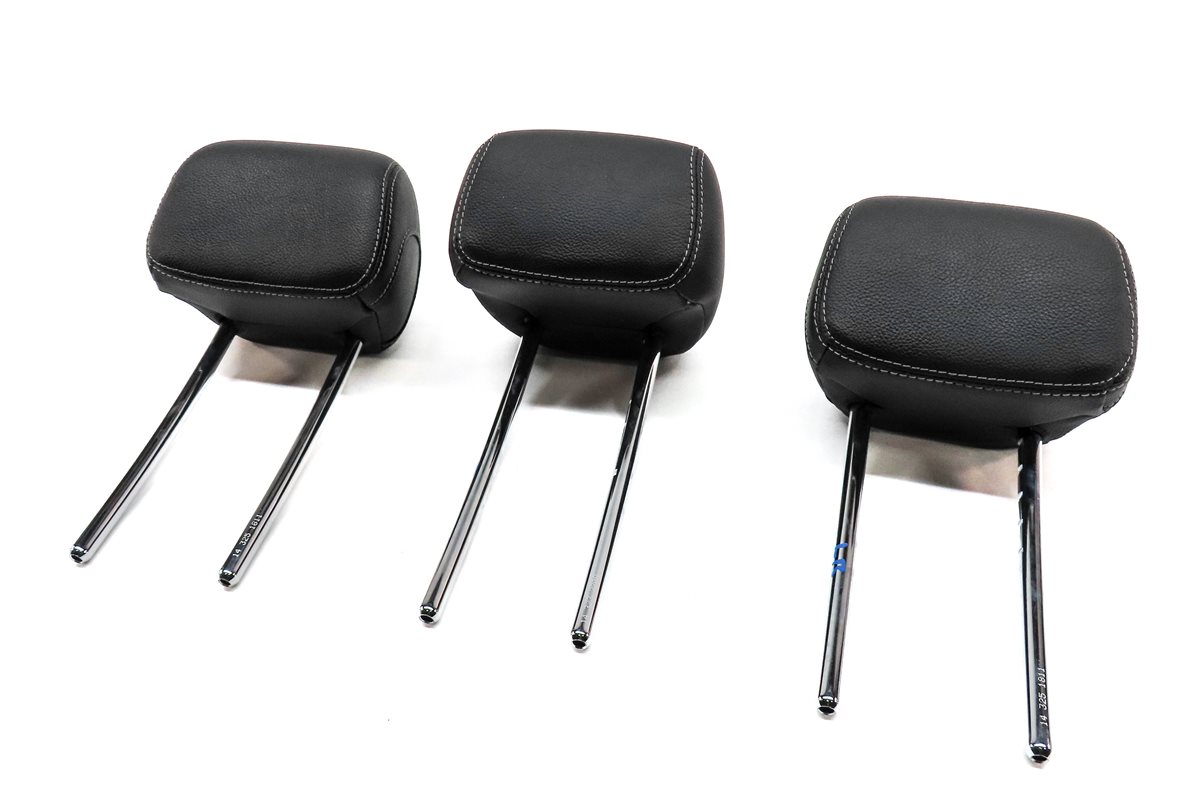 15-23 C GLC CLASS W205 X253 REAR LEFT RIGHT & CENTER SEAT HEADREST SET 3 (Black)
