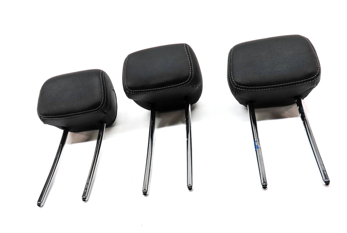 Thumbnail 2: 15-23 C GLC CLASS W205 X253 REAR LEFT RIGHT & CENTER SEAT HEADREST SET 3 (Black)