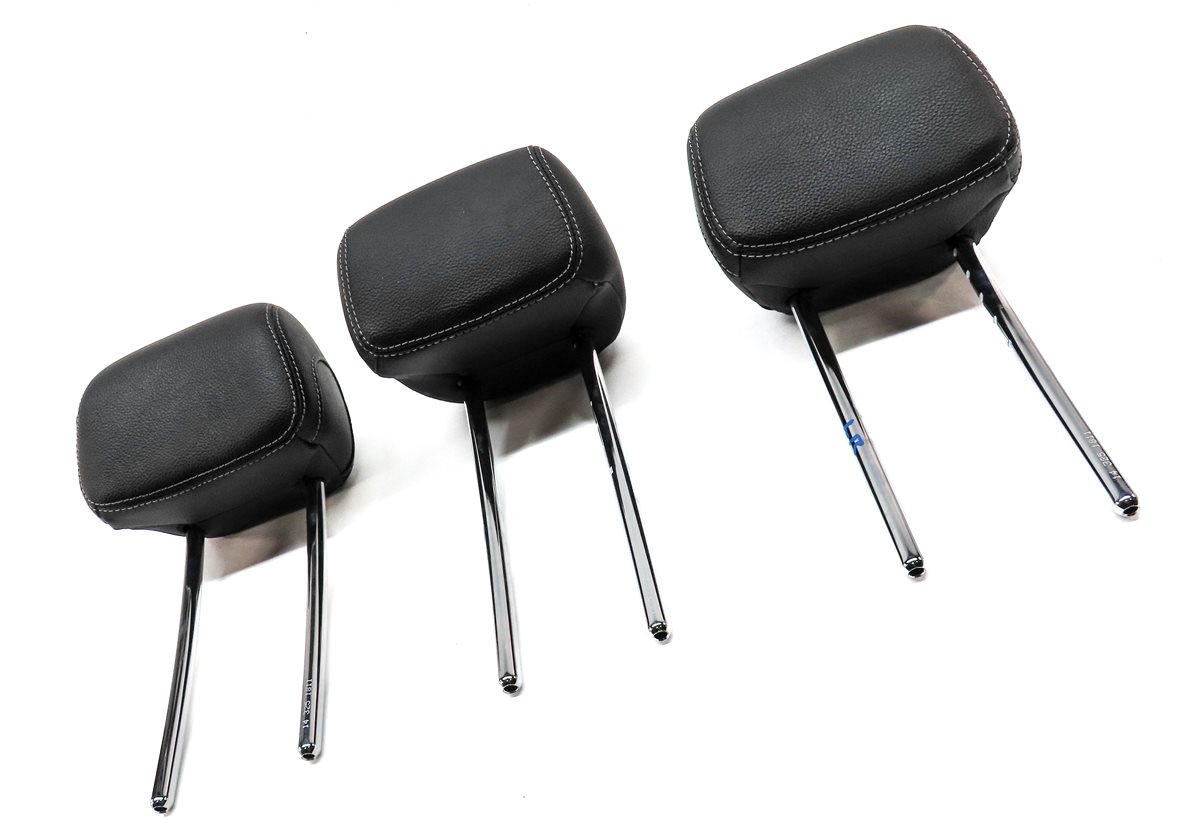 Thumbnail 3: 15-23 C GLC CLASS W205 X253 REAR LEFT RIGHT & CENTER SEAT HEADREST SET 3 (Black)