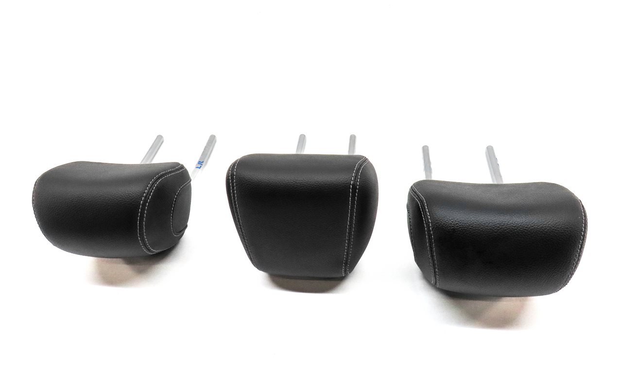 Thumbnail 4: 15-23 C GLC CLASS W205 X253 REAR LEFT RIGHT & CENTER SEAT HEADREST SET 3 (Black)