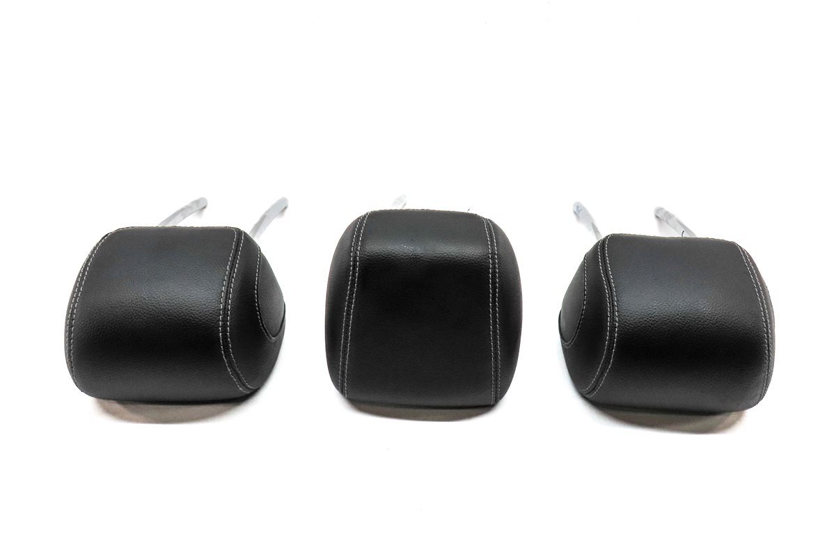 Thumbnail 5: 15-23 C GLC CLASS W205 X253 REAR LEFT RIGHT & CENTER SEAT HEADREST SET 3 (Black)