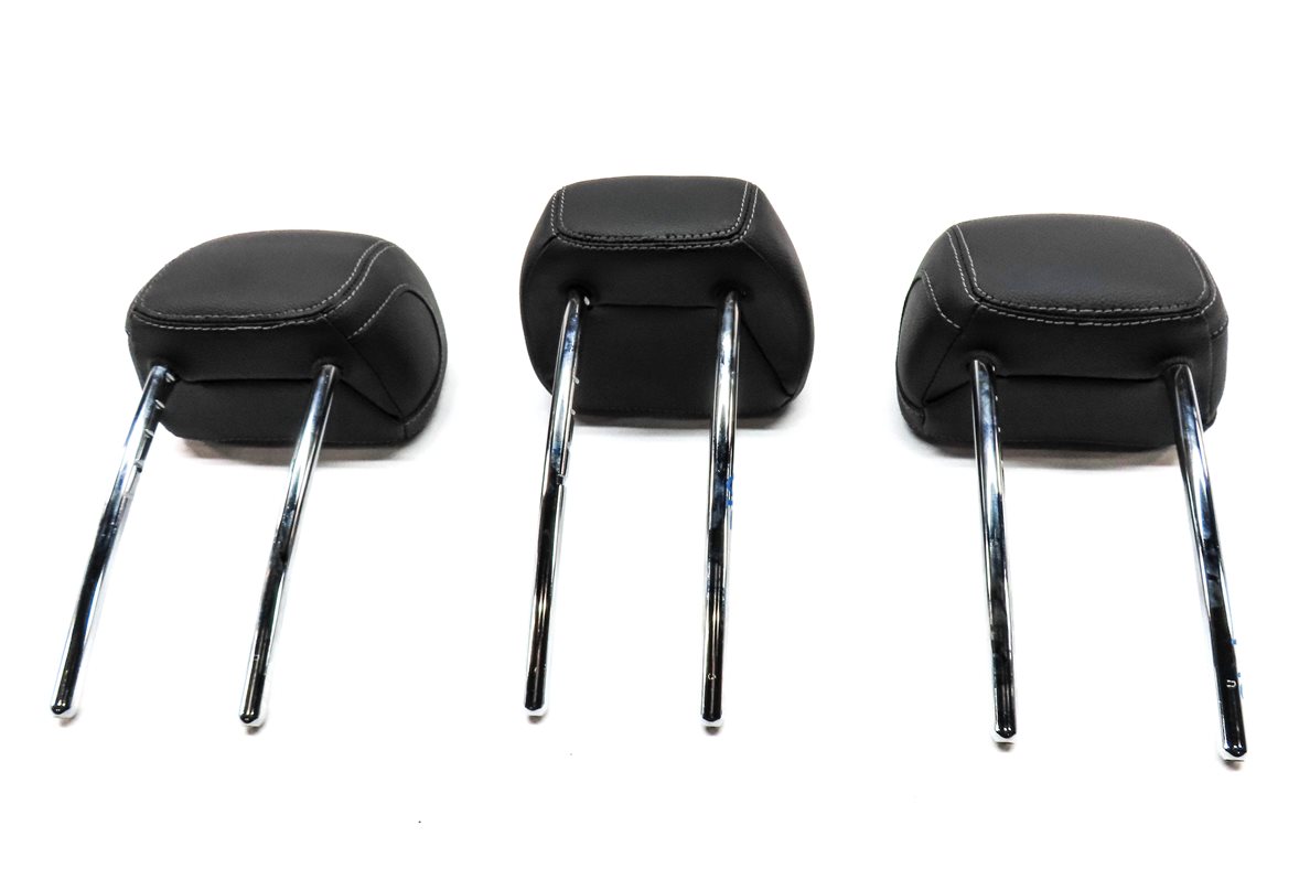 Thumbnail 6: 15-23 C GLC CLASS W205 X253 REAR LEFT RIGHT & CENTER SEAT HEADREST SET 3 (Black)