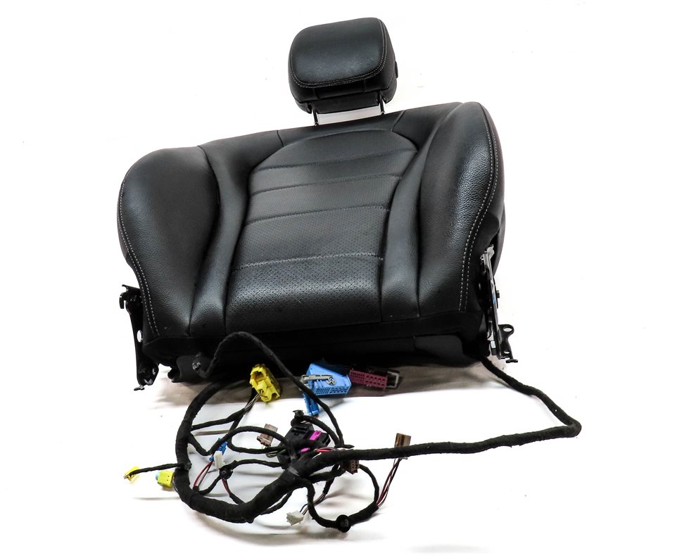 Thumbnail 2: 15 MERCEDES C300 W205 FRONT LEFT DRIVER UPPER HEATED MEMORY SEAT CUSHION (Black)