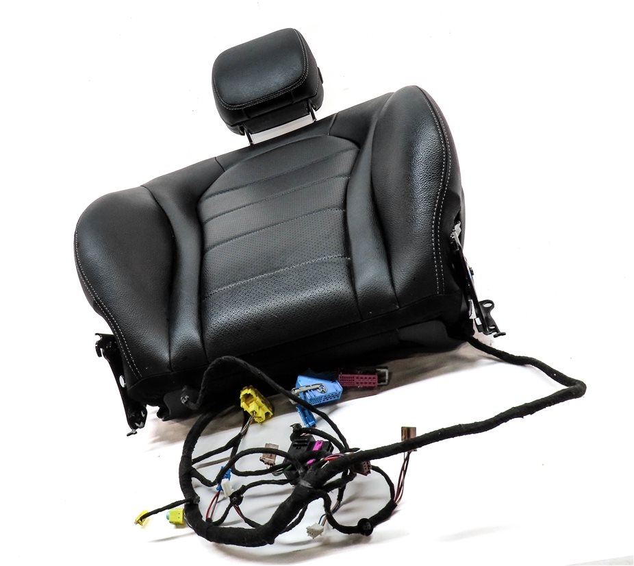 Thumbnail 3: 15 MERCEDES C300 W205 FRONT LEFT DRIVER UPPER HEATED MEMORY SEAT CUSHION (Black)