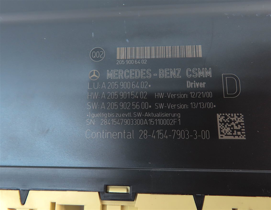 Thumbnail 4: 2015 MERCEDES C300 (W205) FRONT LEFT DRIVER SEAT CONTROL MODULE