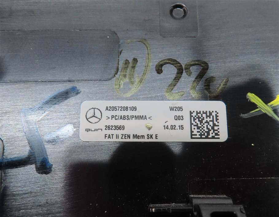 Thumbnail 18: 15 MERCEDES C300 W205 INTERIOR CENTER CONSOLE FRONT REAR DOOR TRIM SET/5 (Zen)
