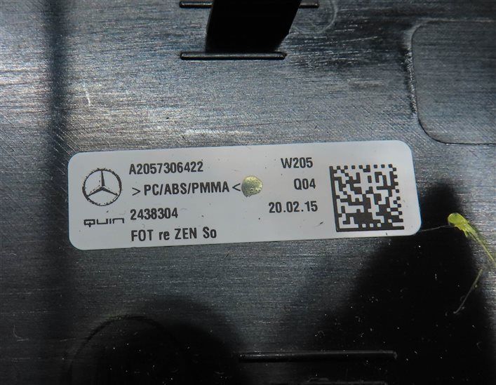 Thumbnail 21: 15 MERCEDES C300 W205 INTERIOR CENTER CONSOLE FRONT REAR DOOR TRIM SET/5 (Zen)