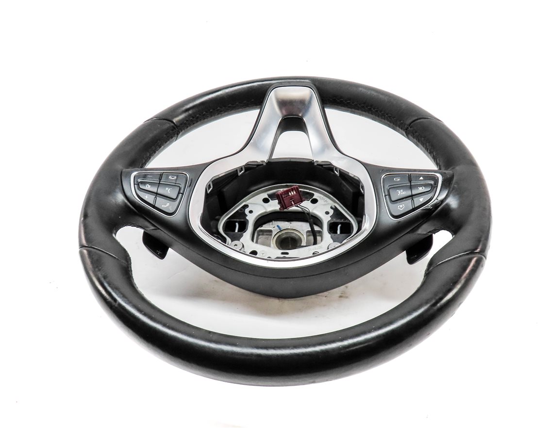 Thumbnail 4: 15-16 C-CLASS (W205) STEERING WHEEL w/ SHIFT PADDLES & SWITCHES (Black)