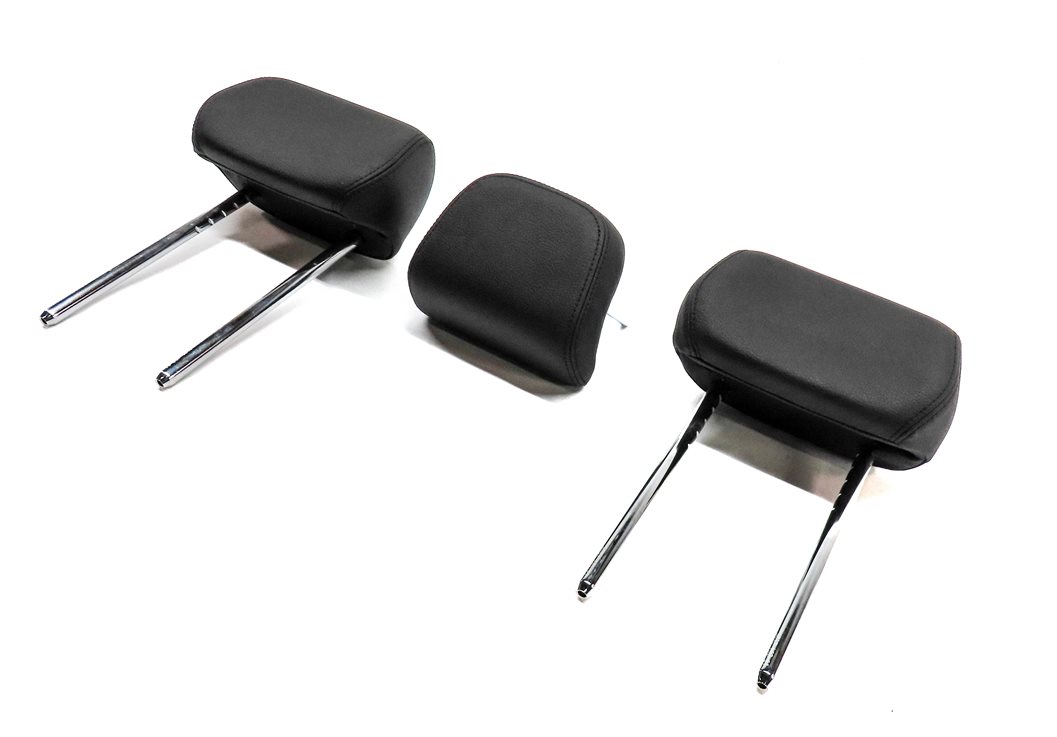 2014 BMW 328D (F30) REAR LEFT/CENTER/RIGHT SEAT HEAD REST SET/3 (Black)