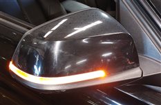 Thumbnail 2: 13-19 BMW 320i 328i 330i 335i F30 RIGHT P-FOLD HEAT MEM DIM DOOR MIRROR (Black)