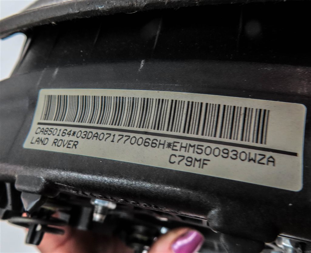 Thumbnail 6: 06-13 RANGE ROVER SPORT L320 LEFT DRIVER STEERING WHEEL AIRBAG AIR BAG (Black)
