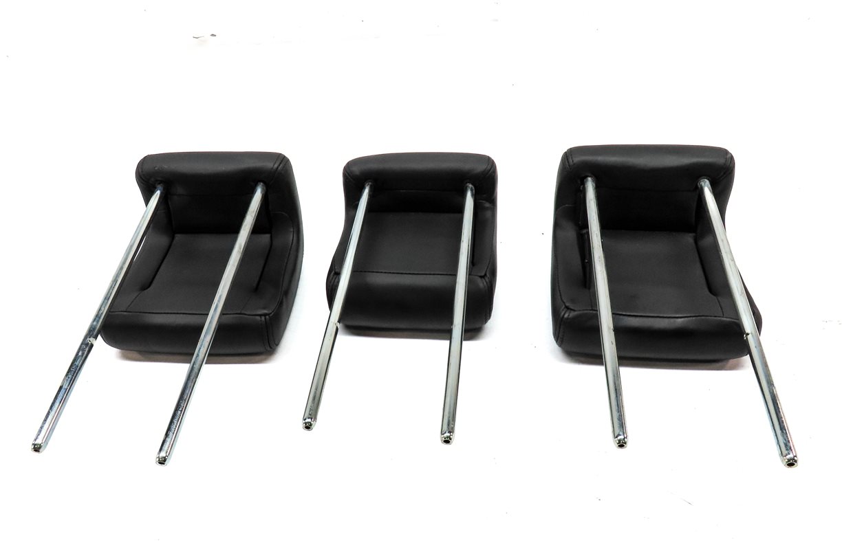 Thumbnail 7: 07-09 RANGE ROVER SPORT L320 REAR SEAT LEFT CENTER RIGHT HEADREST SET-3 (Black)