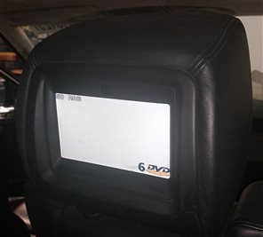 Thumbnail 3: 2008 RANGE ROVER SPORT (L320) FRONT LEFT & RIGHT HEADREST SET w/ SCREEN (Black)