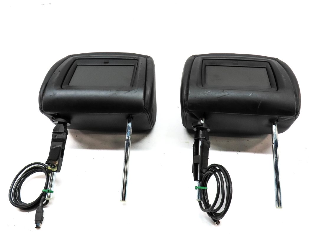 Thumbnail 8: 2008 RANGE ROVER SPORT (L320) FRONT LEFT & RIGHT HEADREST SET w/ SCREEN (Black)
