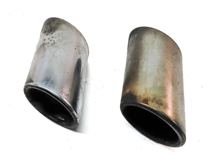 Thumbnail 4: 2013 BMW X3 (F25) REAR LEFT & RIGHT MUFFLER EXHAUST TRIM TIP SET (CHROME)