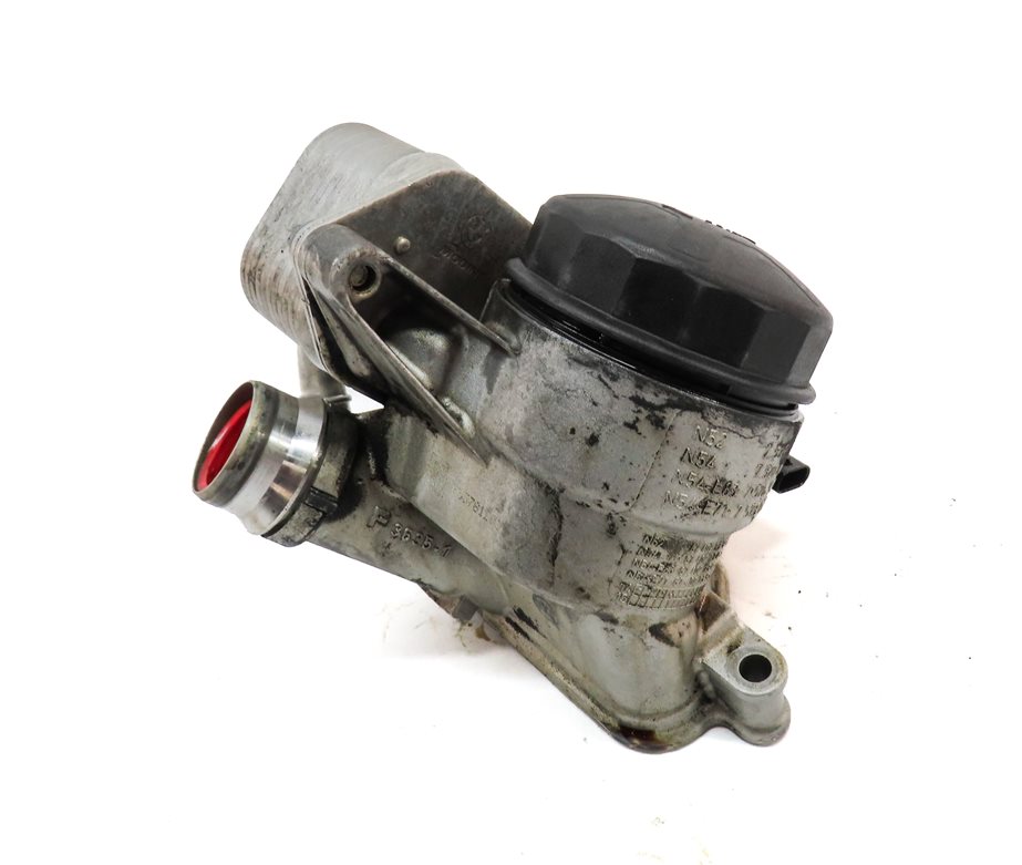 Thumbnail 4: 2015 BMW X3 (F25) 3.0L N55 TURBO ENGINE OIL FILTER HOUSING ADAPTER w/ COOLER