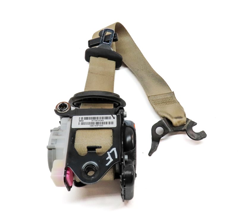 Thumbnail 4: 11-18 BMW X3 X4 (F25 F26) FRONT LEFT DRIVER SEATBELT BUCKLE RETRACTOR (BEIGE)