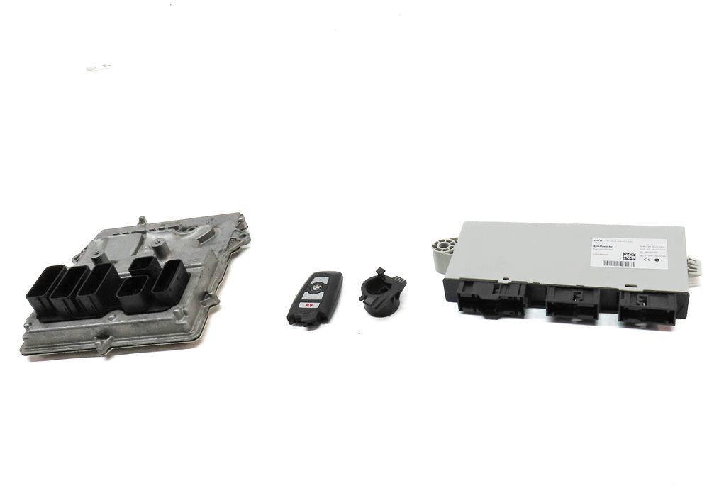 Thumbnail 2: 14-17 BMW 535iGT 535i 740i X3 X4 - 3.0L N55 ENGINE DME CAS-4 MODULE & KEY SET