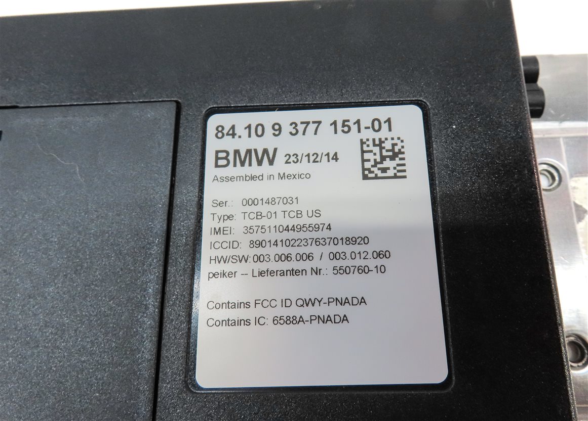 Thumbnail 4: 2015 BMW X3 (F25) BLUETOOTH COMMUNICATION TELEMATICS CONTROL MODULE