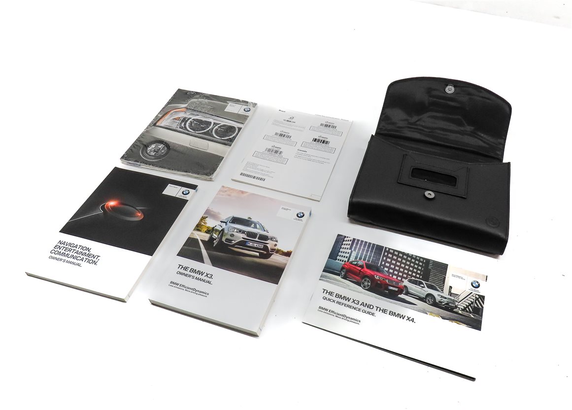 2015 BMW X3 (F25) OWNERS MANUAL BOOK BOOKLET LITERATURE GUIDE SET w/ CASE