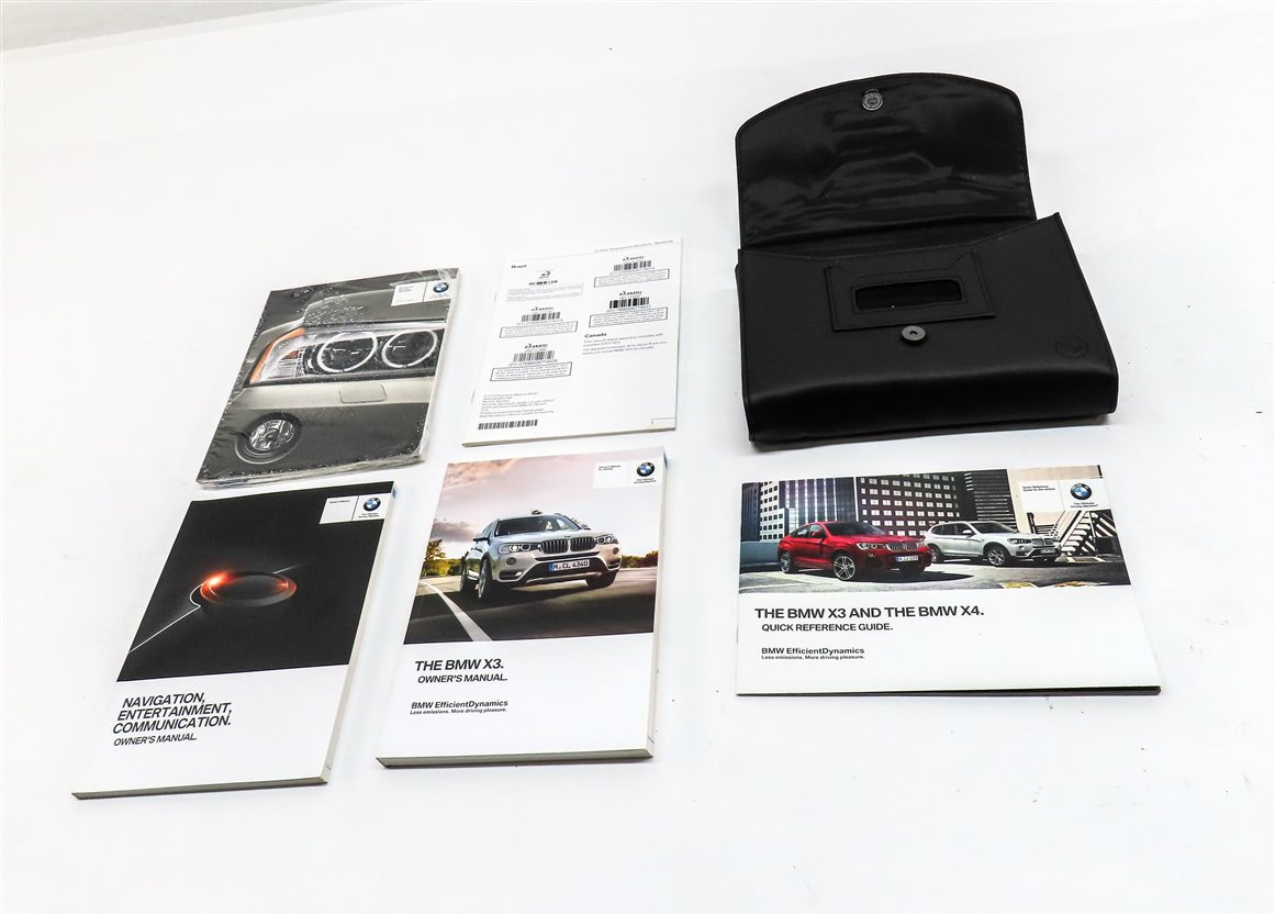 Thumbnail 2: 2015 BMW X3 (F25) OWNERS MANUAL BOOK BOOKLET LITERATURE GUIDE SET w/ CASE