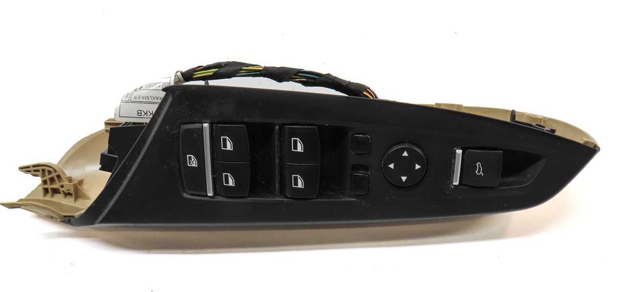 Thumbnail 4: 2015 BMW X3 (F25) LEFT DRIVER DOOR MASTER POWER WINDOW SWITCH BUTTON (BEIGE)