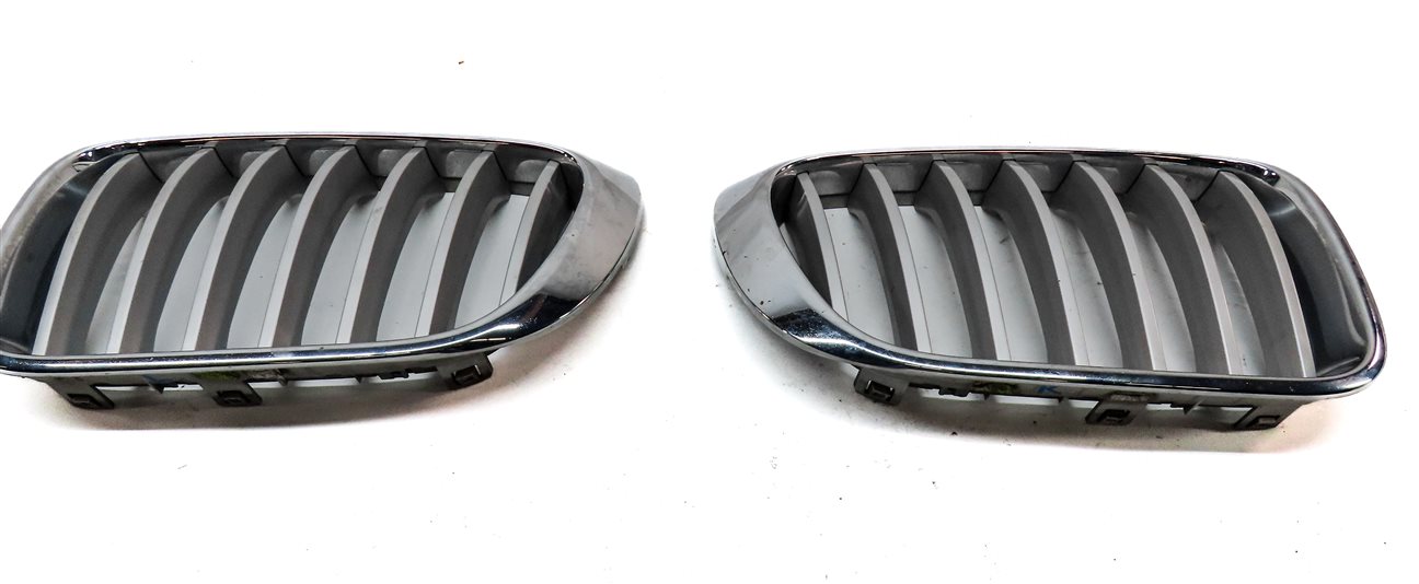 Thumbnail 2: 15-18 BMW X3 X4 (F25 F26) FRONT LEFT & RIGHT BUMPER KIDNEY GRILLE SET 2 (CHROME)