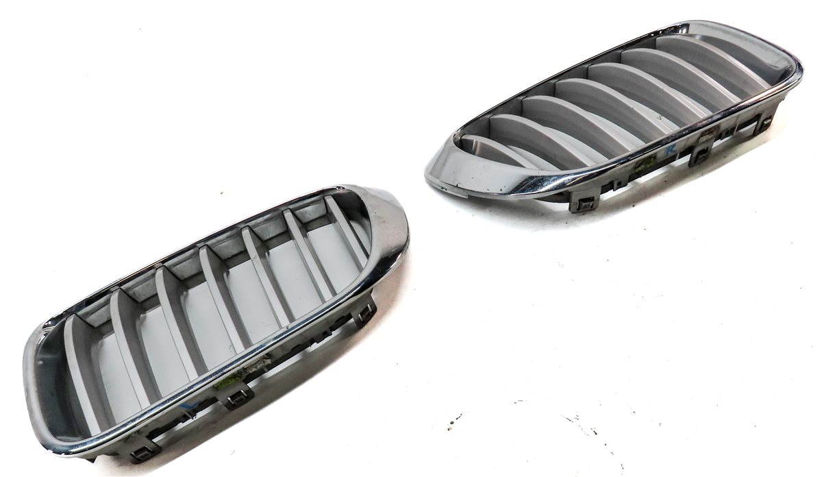 Thumbnail 3: 15-18 BMW X3 X4 (F25 F26) FRONT LEFT & RIGHT BUMPER KIDNEY GRILLE SET 2 (CHROME)