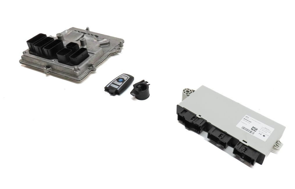 14-17 BMW 535iGT 535i 740i X3 X4 - 3.0L N55 ENGINE DME CAS-4 MODULE & KEY SET