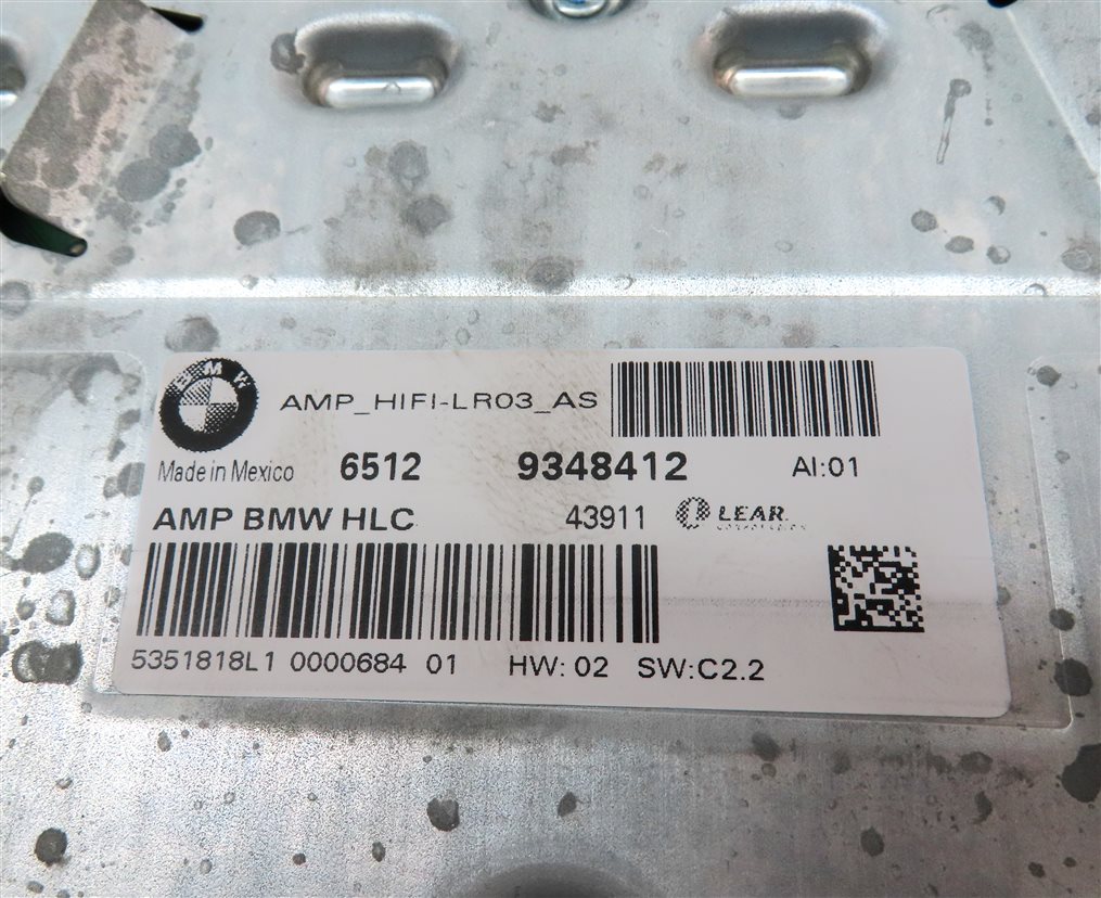 Thumbnail 5: 15-18 BMW X4 (F26) RADIO STEREO MEDIA MULTIMEDIA HiFi AUDIO AMP AMPLIFIER