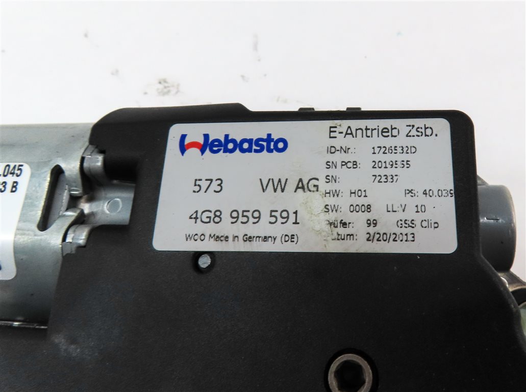 Thumbnail 7: 2012-2018 AUDI A6 A7 S6 S7 (C7 4G8) SUNROOF SUN ROOF WINDOW MOTOR