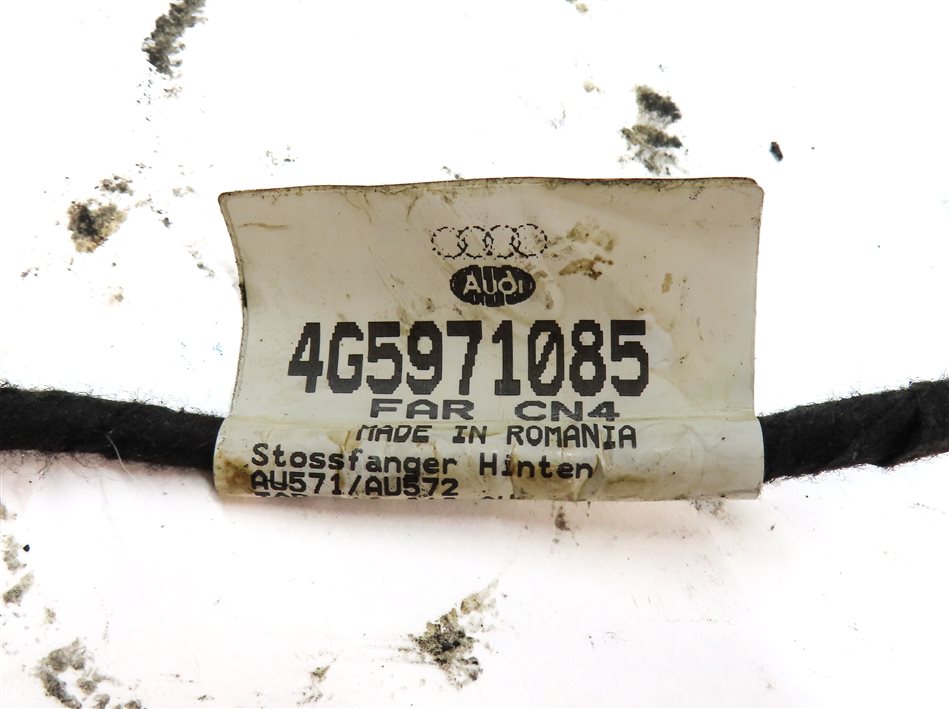 Thumbnail 4: 13 AUDI A6 C7 REAR PARK ASSIST PDC DISTANCE CONTROL SENSOR SET w/HARNESS (Blue)