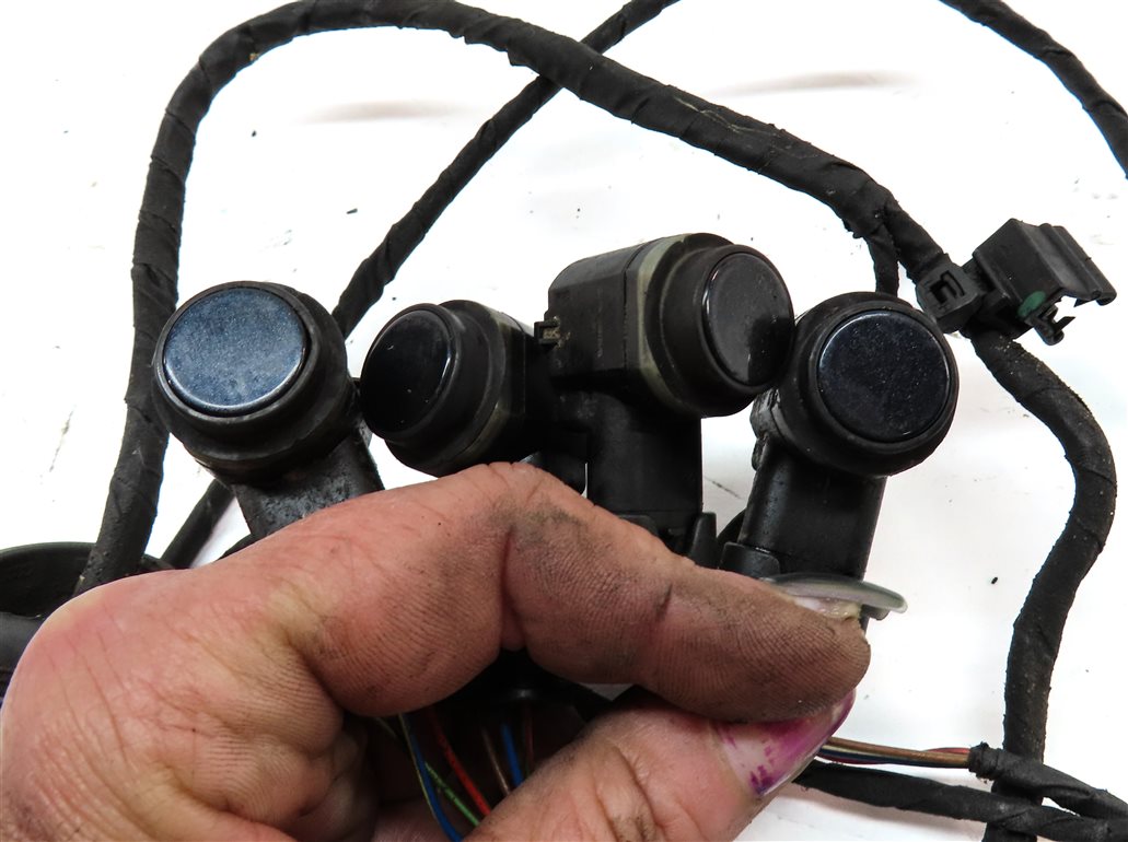 Thumbnail 5: 13 AUDI A6 C7 REAR PARK ASSIST PDC DISTANCE CONTROL SENSOR SET w/HARNESS (Blue)