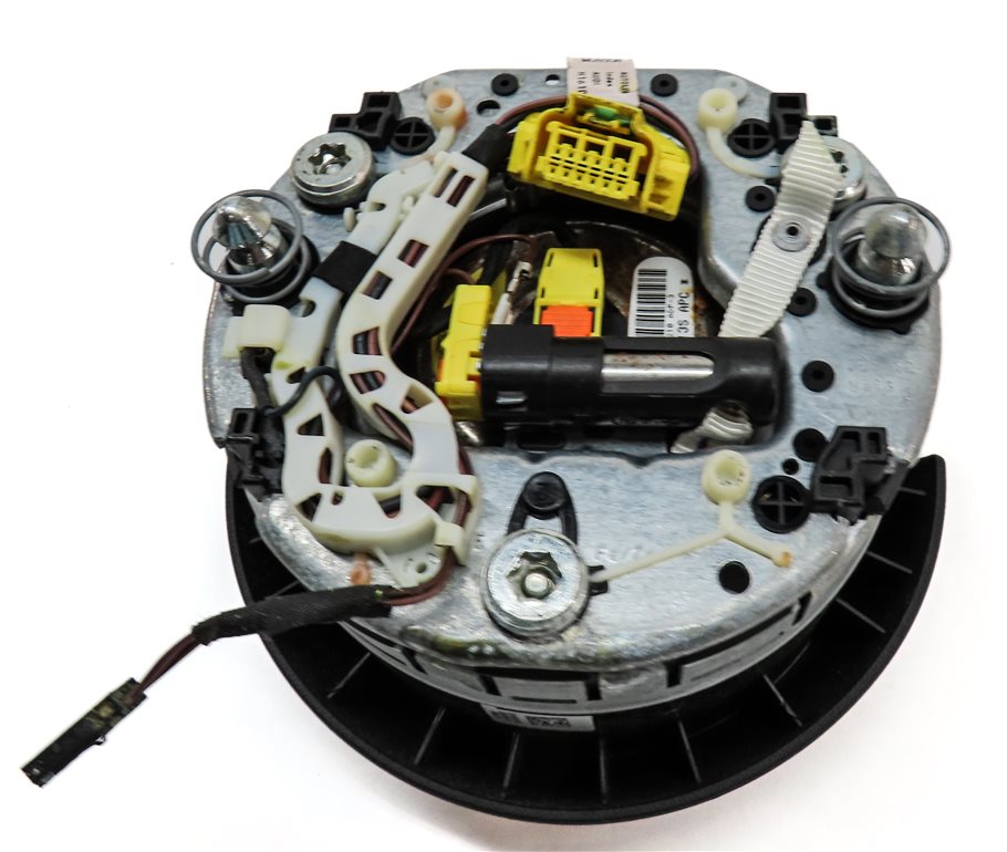 Thumbnail 5: 12-18 AUDI A6 A7 S6 S7 (C7 4G8) 3-SPOKE STEERING WHEEL AIRBAG AIR BAG (BLACK)