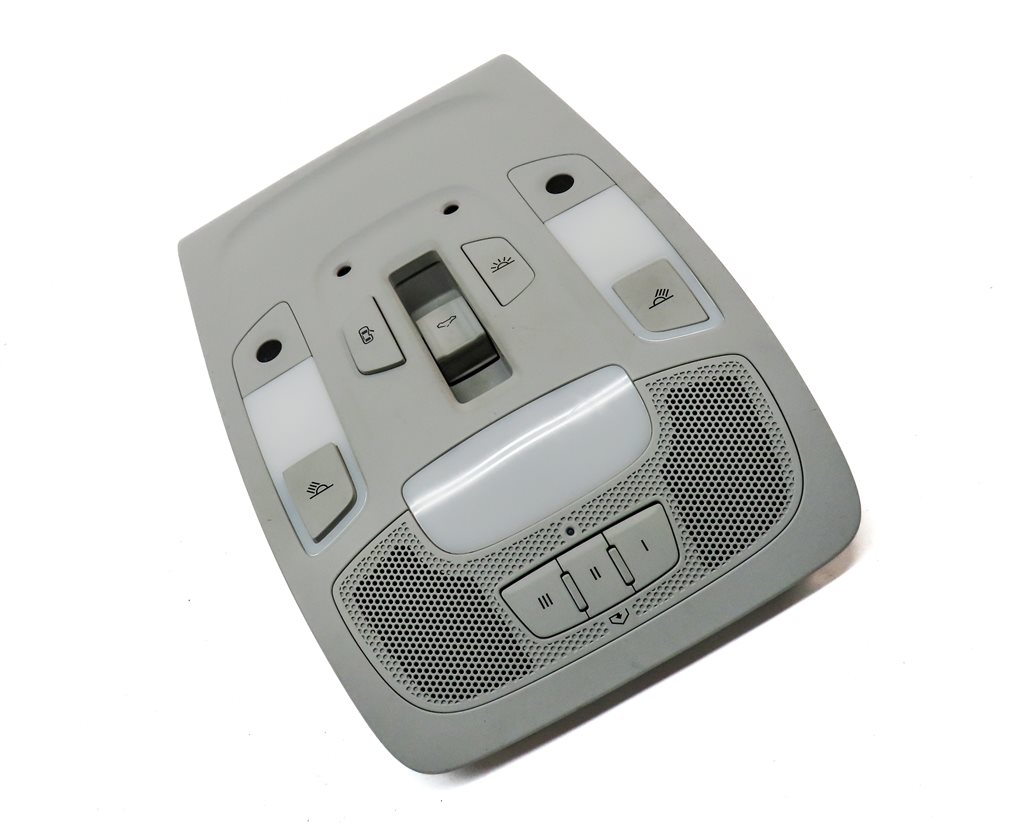 Thumbnail 3: 2013 AUDI A6 (C7) FRONT OVERHEAD INTERIOR DOME LIGHT LAMP w/ SWITCHES (Gray)