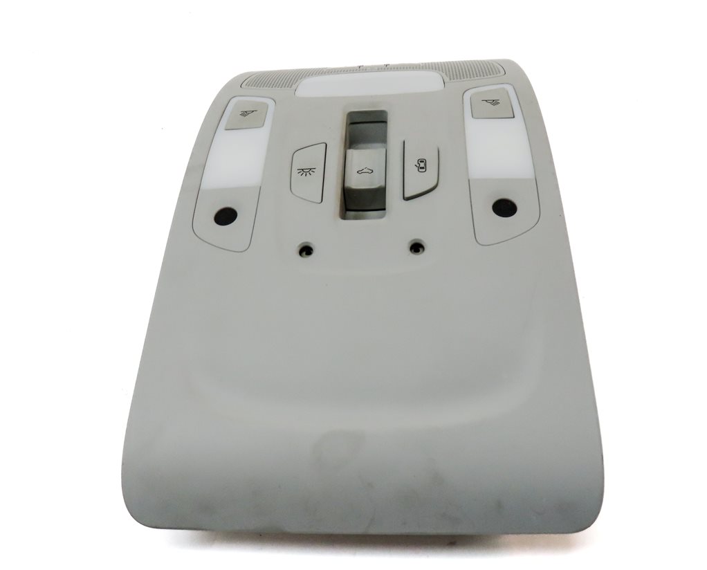 Thumbnail 5: 2013 AUDI A6 (C7) FRONT OVERHEAD INTERIOR DOME LIGHT LAMP w/ SWITCHES (Gray)