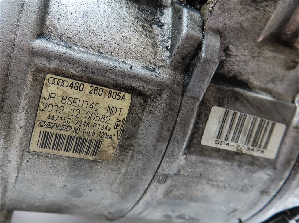 Thumbnail 7: 2012-2015 AUDI A6 A7 (C7 4G8) 3.0L SUPERCHARGED ENGINE A/C AIR COMPRESSOR PUMP