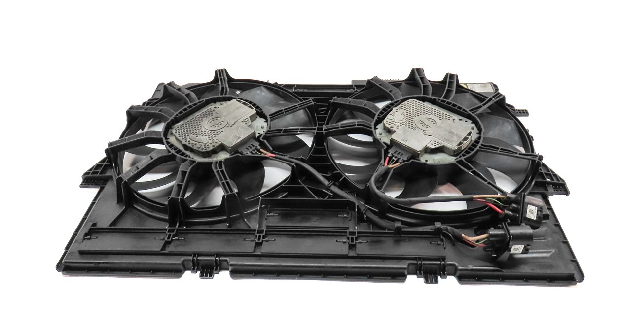 Thumbnail 5: 12-18 AUDI A6 A7 (C7) 3.0L SUPERCHARGED ENGINE RADIATOR COOLING FAN w/ SHROUD