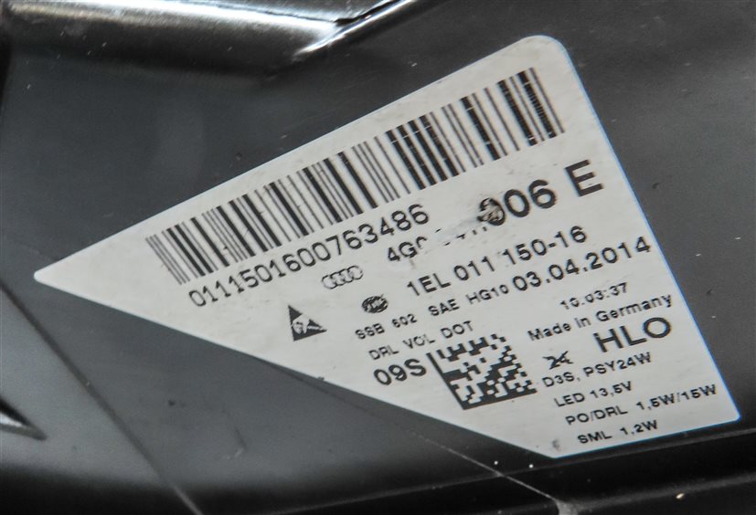 Thumbnail 9: 2012-2015 AUDI A6 (C7) RIGHT PASSENGER XENON HID HEADLIGHT LIGHT LAMP (NON AFS)