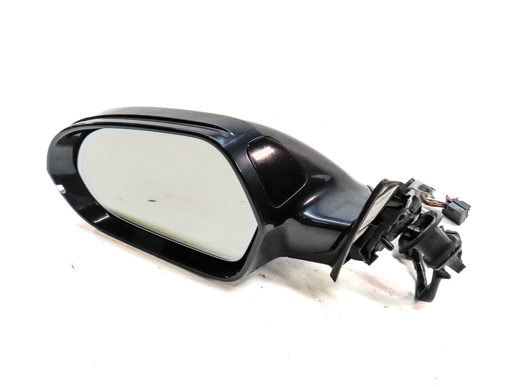 12-13 AUDI A6 (C7 4G) FRONT LEFT P-FOLD HEAT MEMORY AUTODIM DOOR MIRROR (Blue)