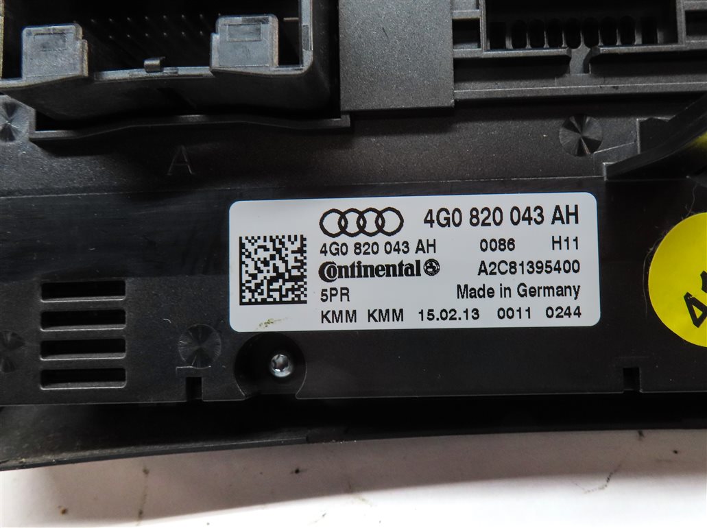 Thumbnail 6: 13 AUDI A6 (C7) FRONT HEAT AIR AC HVAC HEATED SEAT CLIMATE CONTROL BUTTON PANEL
