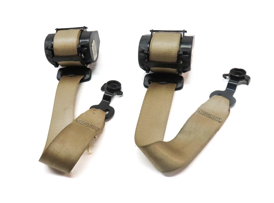 Thumbnail 2: 2012 BMW X5 (E70) REAR LEFT RIGHT 3rd ROW SEAT SEATBELT RETRACTOR SET (Beige)