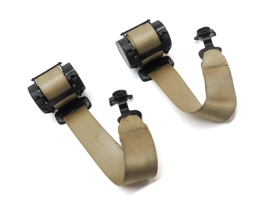 Thumbnail 3: 2012 BMW X5 (E70) REAR LEFT RIGHT 3rd ROW SEAT SEATBELT RETRACTOR SET (Beige)