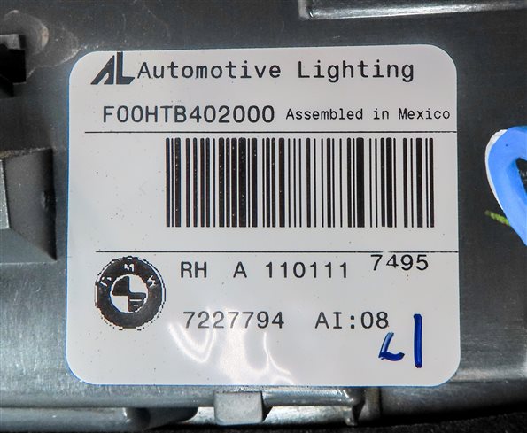 Thumbnail 7: 11-13 BMW X5 X5M (E70) RIGHT PASSENGER INNER TAILLIGHT LIGHT LAMP (INCANDESCENT)