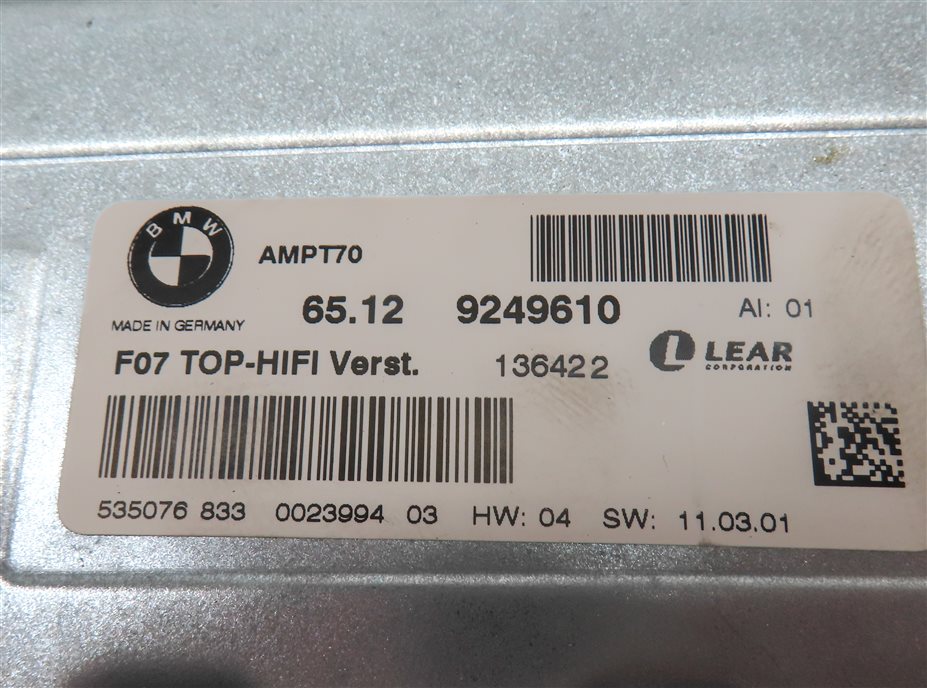 Thumbnail 5: 2011-2016 BMW X5 X5M X6 X6M Z4 (E70 E71 E89) STEREO HiFi DSP AUDIO AMP AMPLIFIER