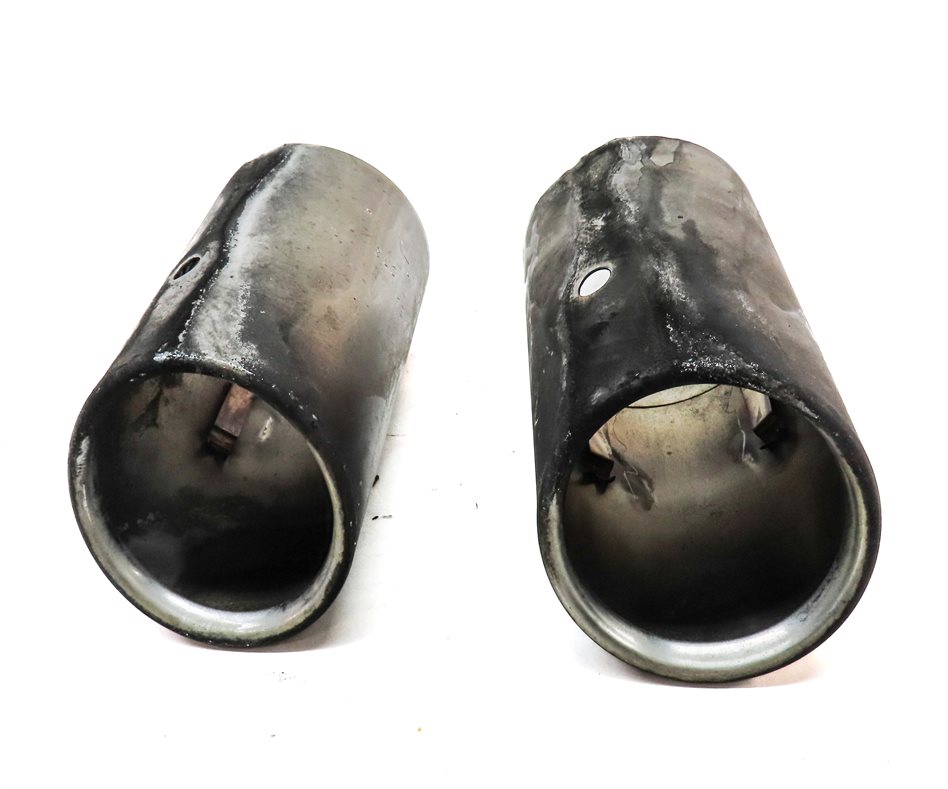 Thumbnail 4: 15-18 AUDI Q3 (8U) 2.0L TURBO ENGINE REAR LEFT & RIGHT MUFFLER EXHAUST TIP SET 2