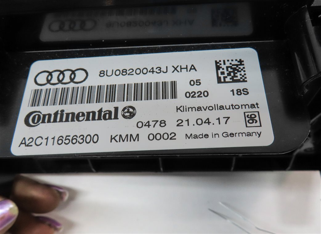 Thumbnail 7: 2017-2018 AUDI Q3 (8U) FRONT HEATER A/C TEMPERATURE CONTROL PANEL (HEATED SEAT)